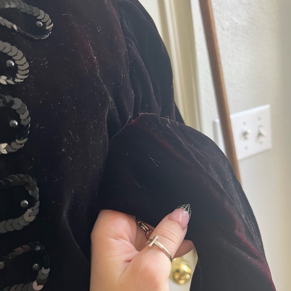 Vintage velvet jacket - Picture 3 of 5